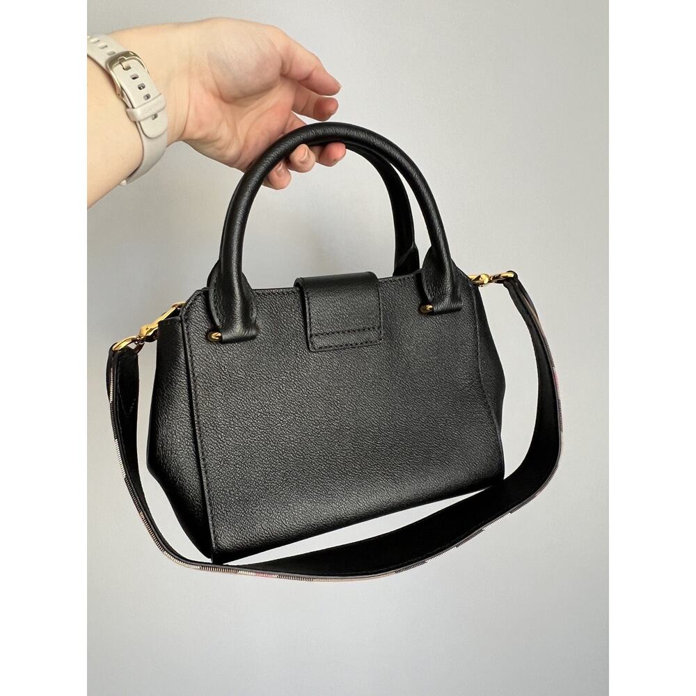 Burberry Black Grainy Leather Small Buckle Tote Bag - Picture 4 of 16